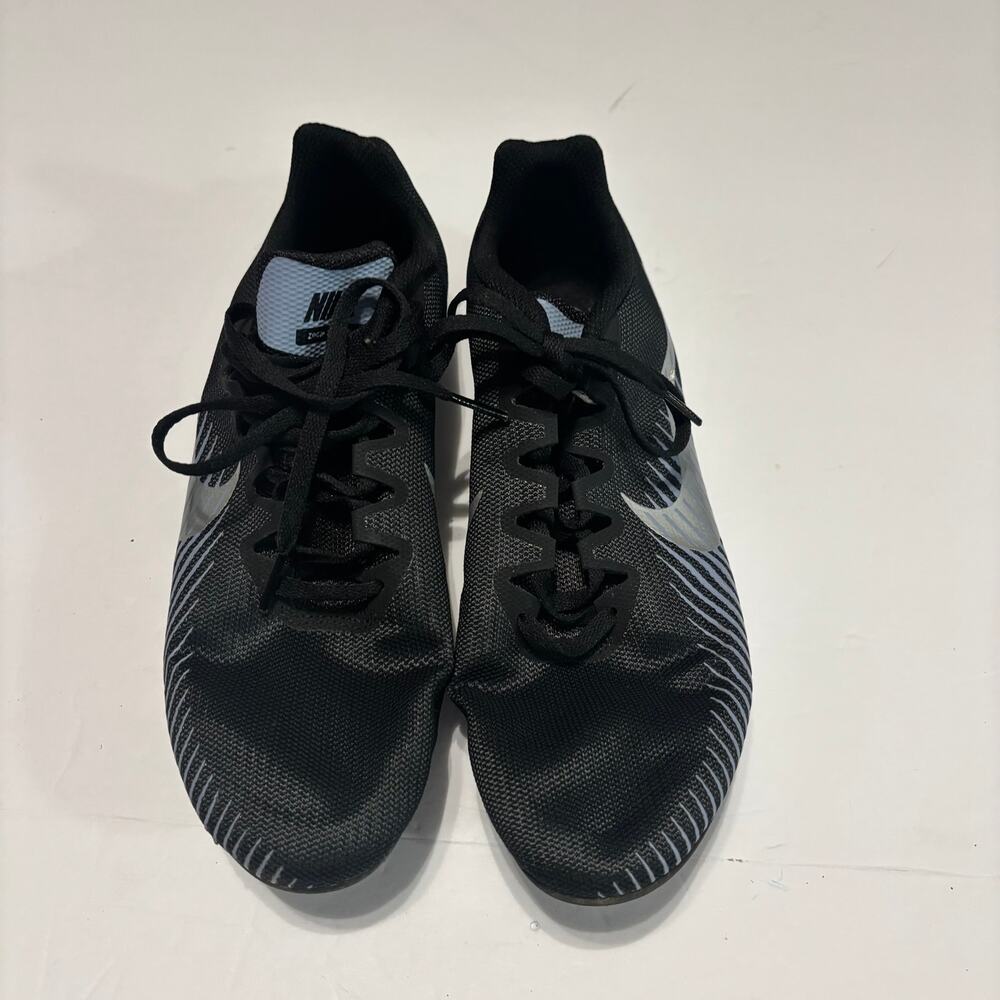 Nike Zoom Rival Sprint Track Spikes Black Silver Mens 9 Running Cleats